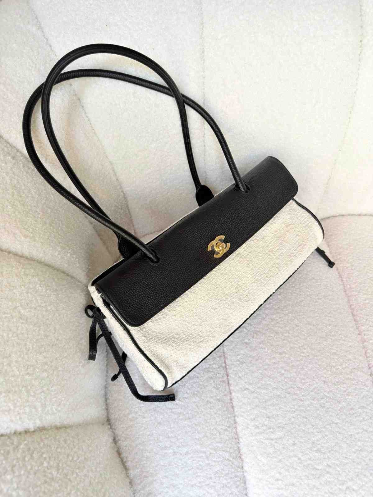 Chanel East West Urban Essential Small White Tote